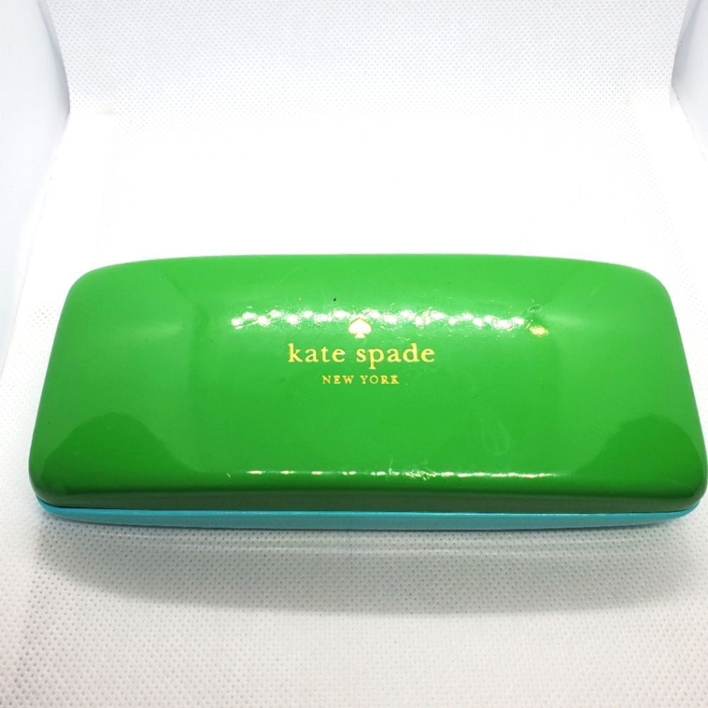 Kate Spade Green & Black Glasses Case